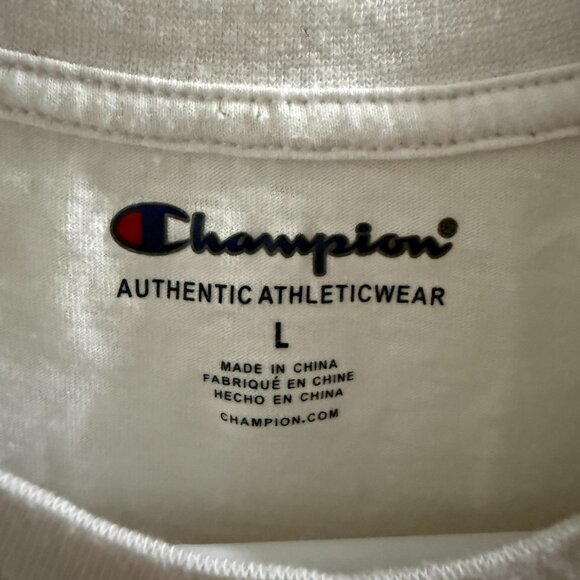 Champion T-shirt women white size L - Picture 2 of 3